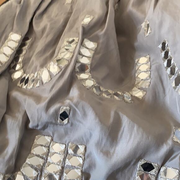 Leifsdottir Anthropologie Gray Mirror Skirt - Picture 6 of 7